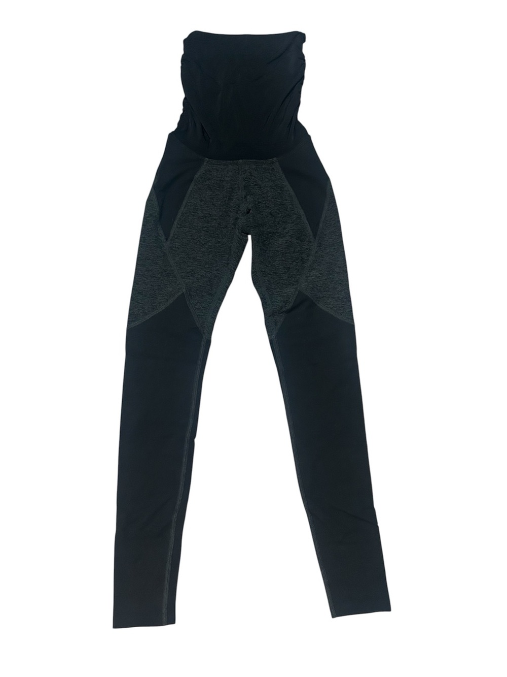 Beyond the Bump Maternity leggings Color Block Black Gray Size S